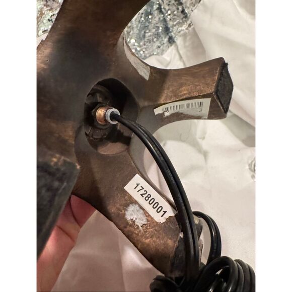 Meyda Tiffany 116577 Taos 4" Tall Lamp Shade lot of 2x + Eiffel Tower brass lamp - Picture 6 of 16